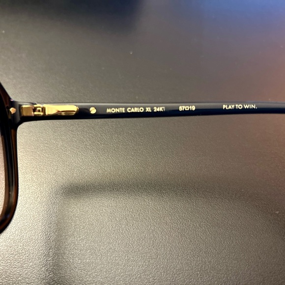 Vintage Frame Sunglasses 24 KT Gold - Picture 6 of 10